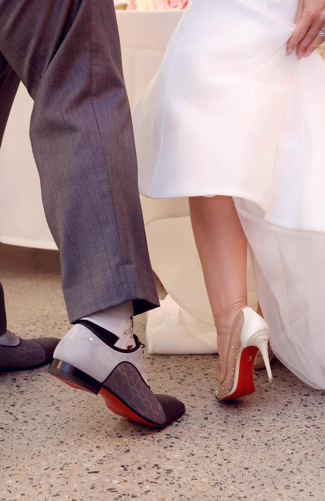 The wedding of Kim and Ross Vickers. Picture: ImageHaus