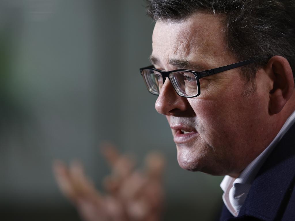 Victorian Premier Daniel Andrews has announced a staggered end to Victoria’s lockdown. Picture: NCA NewsWire / Daniel Pockett