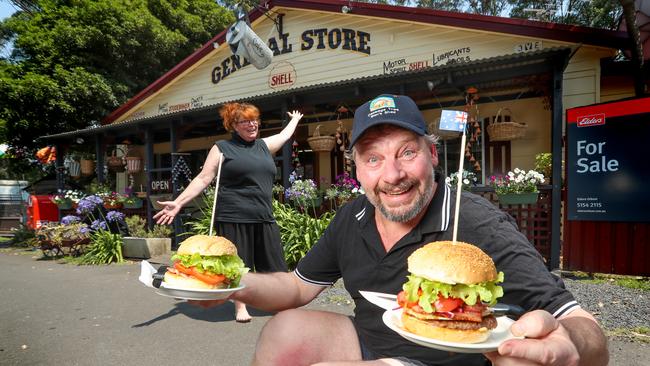 The Cabbage Tree Creek General Store and Bushaware Cafe serves up a mean hot lunch. Picture: Alex Coppel.