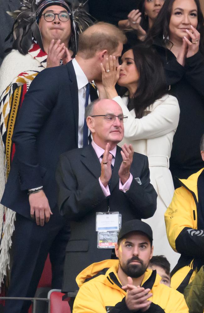 Meghan Markle with Prince Harry at the Invictus Games. Picture: WireImage