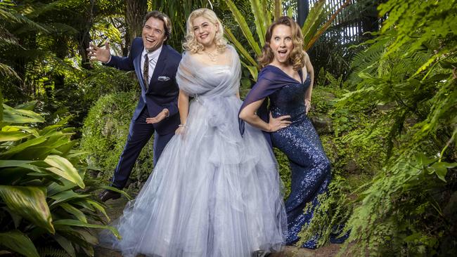 Midnight stars Thomas McGuane, Lucy Durack and Verity Hunt-Ballard. Picture: Wayne Taylor