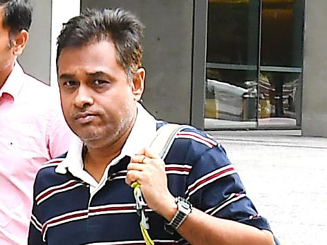 Sukesh Ranjan Roy in March leaving Brisbane District Court after pleading guilty to common assault. Picture: NCA NewsWIRE / John Gass