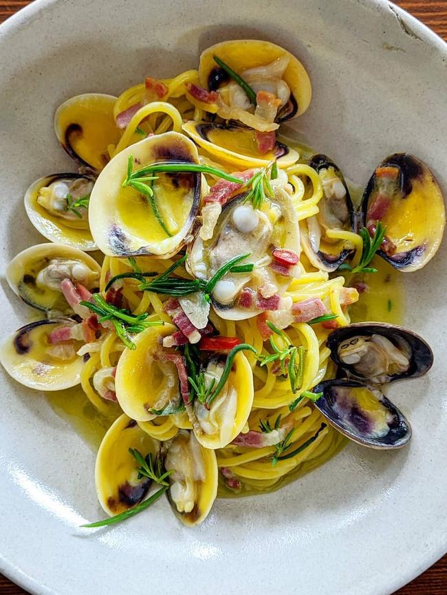 The vongole spaghetti. Picture: Supplied