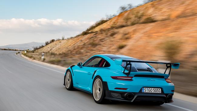 Give Dad the keys to luxury by renting him a Porsche 911 GT2 RS for the day. Picture: Supplied.