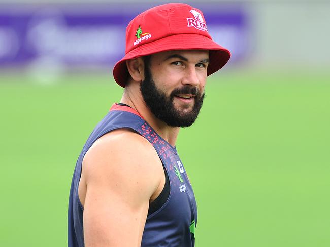 Reds player Jono Lance at training.Reds training after picking first team of year at Ballymore.Wednesday February 21, 2018.  (AAP image, John Gass)