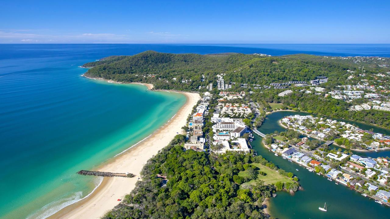 Aerial view of Noosa Heads.