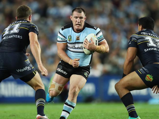 Paul Kent is backing Sharks skipper Paul Gallen to pile up the yardage. Picture: Brett Costello