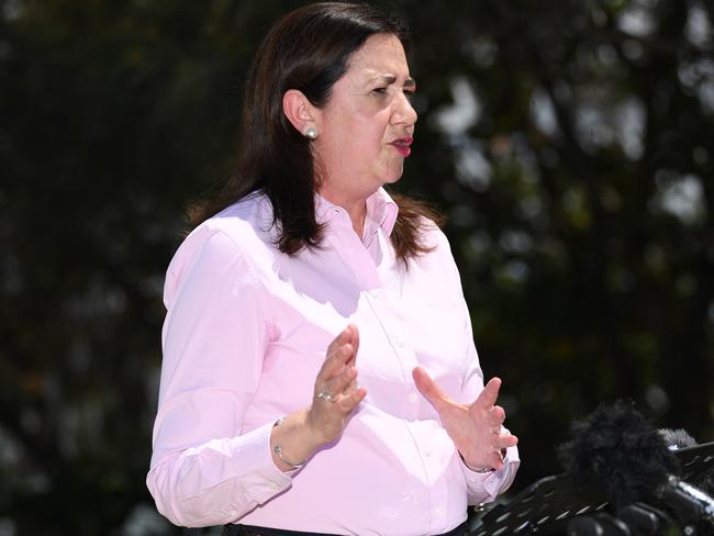 Premier Annastacia Palaszczuk on the Gold Coast yesterday. Picture: Dan Peled/NCA NewsWire