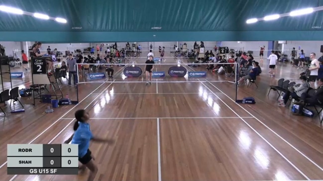 Replay: Victorian Open Badminton Championships Day 1 – (U15 Girls SF) Kaitlyn Rodrigues V Siyona Shah [2]