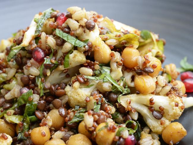 Chick peas are a great addition to any salad.