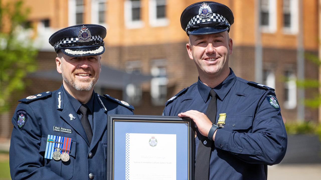 Detective Senior Constable Callum Scott honoured for bravery twice by ...