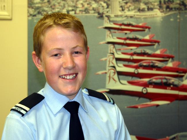 Ben Hepworth back in 2008 as a RAAF cadet.