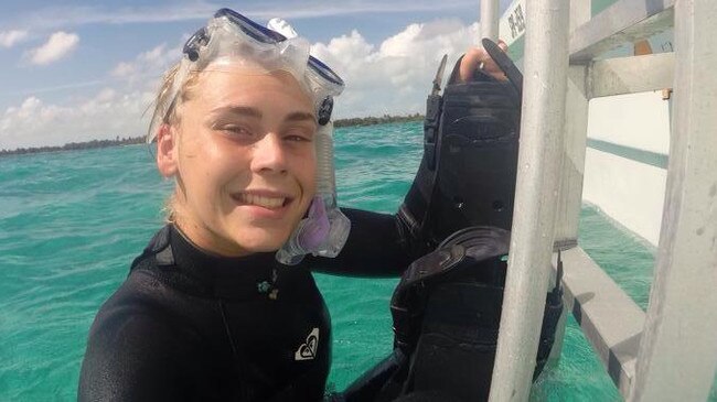 20-year-old Elly Warren loved to go diving. Picture: Supplied