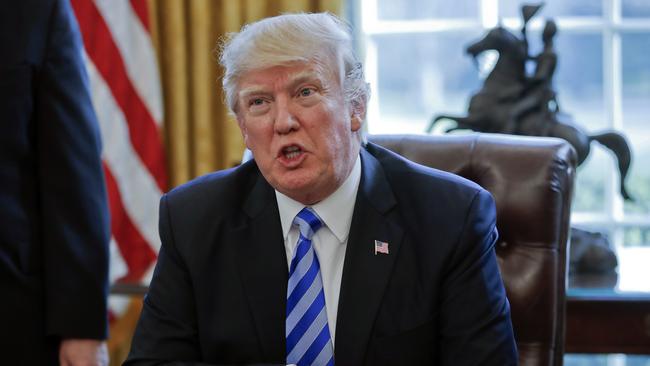 Trump refused to endorse the landmark climate change. Picture: AP