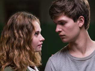 Baby (ANSEL ELGORT) and Debora (LILY JAMES) in a scene from film BABY DRIVER.