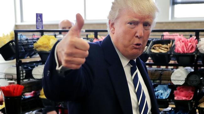 Donald Trump on the campaign trial in Valley Forge, Pennsylvania. Photo: Chip Somodevilla/Getty Images/AFP.