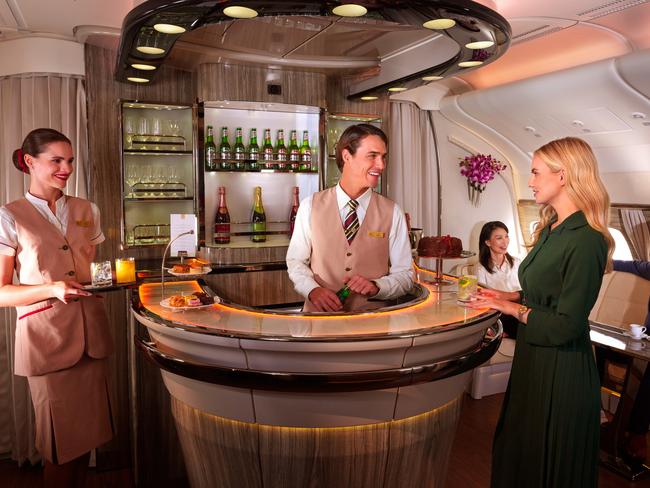 The newly refurbished Business Class on Emirates for T+L.