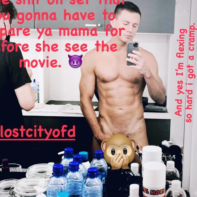 Channing Tatum strips off on Instagram.