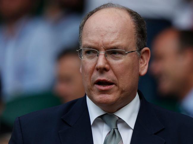 Prince Albert II of Monaco, who has also tested positive for coronavirus, met with Prince Charles earlier this month. Picture: AFP