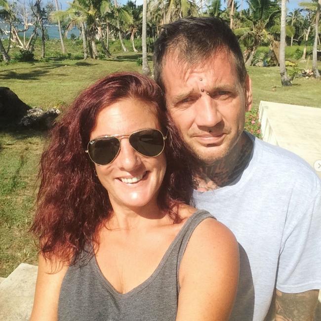 Angela Glover is feared dead after she went missing during the Tongan tsunami. Her husband, James, survived. Picture: Supplied.