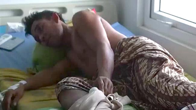 Edi Ron in hospital.