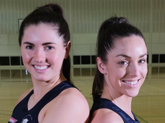 Geelong Cougars Netball team have made the grand final in both the championship and div 1 competitions.Zanna Wood and Vanessa Augustini  Picture: Mark Wilson