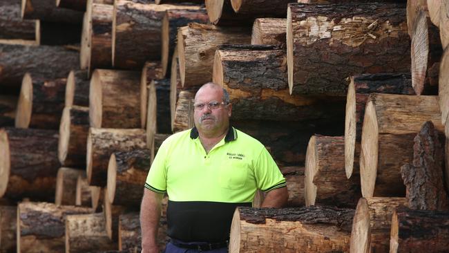 Morgan Sawmill owner Ed Morgan. His family is trying to expand their sawmill to process more structural timber from Kangaroo Island.