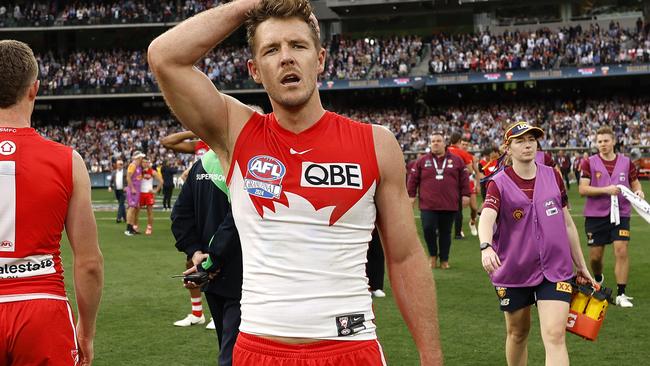 Sydney’ Luke Parker has requested a trade to North Melbourne. Picture: Phil Hillyard