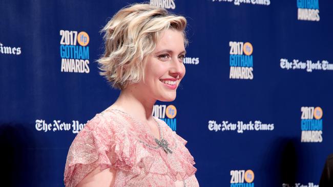 Greta Gerwig at the Gotham Independent Film Awards on where she picked up the Auteur Award. (Photo by Cindy Ord/Getty Images for IFP)