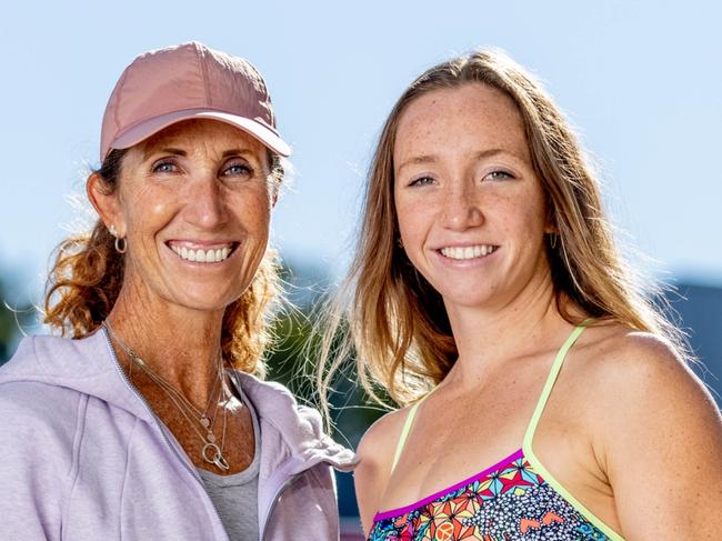 Tokyo Olympics hopeful Lani Pallister is training under the guidance of her mum and coach, former Olympian Janelle Elford. Picture by Luke Marsden.