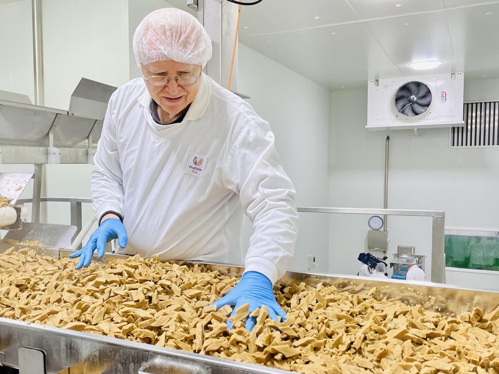 MEET being sorted at the new Mount Kurring-gai plant.