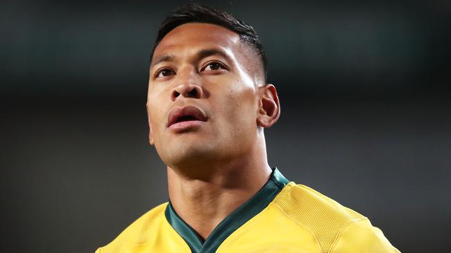 Sacked Wallaby Israel Folau doesn’t feel he has been treated fairly by Rugby Australia. Picture: Getty Images