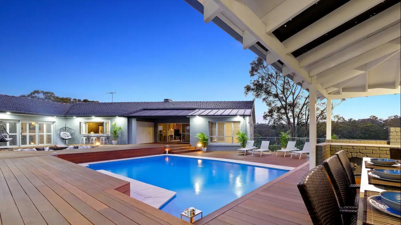 The property features a pool. Picture: AirBnB