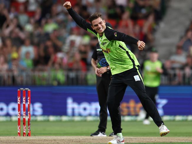 Chris Green is one of three Thunder spinners the Hurricanes must nullify in Monday’s BBL Final. (Photo by Jeremy Ng/Getty Images)