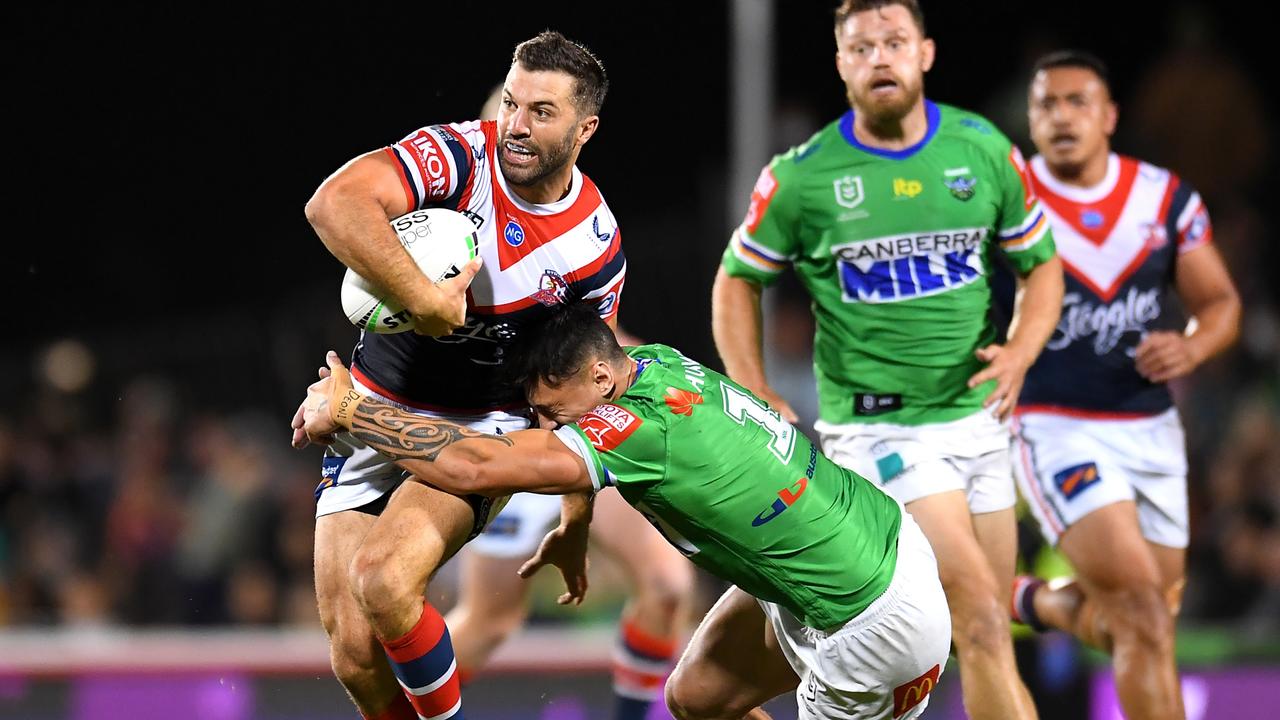 Roosters captain James Tedesco has led his team to fourth - for now. Picture: Albert Perez/Getty Images