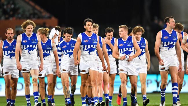 It was too little too late from North Melbourne. Picture: Getty Images 