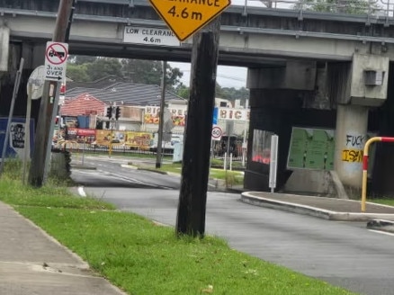 Islamophobic Graffiti seen in Sydney's west in Chester Hill. Picture: The Guardian