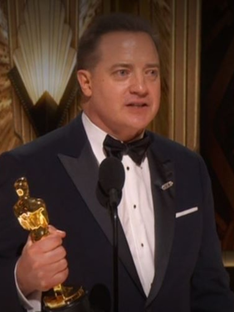 Brendan Fraser wins his first Oscar.