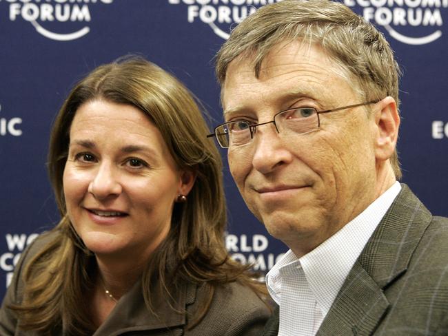 Bill and Melinda Gates’ foundation supports initiatives in education, world health and population. Picture: AP/Michel Euler