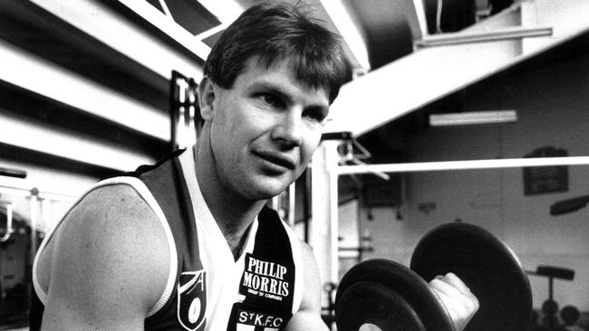 St Kilda captain Danny Frawley in 1992.