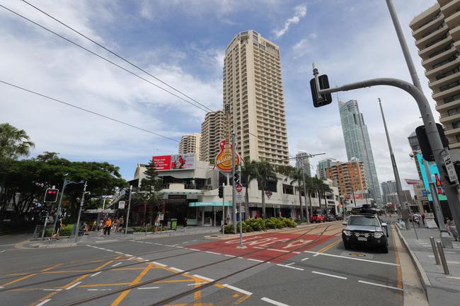 The old Surfers Paradise Hotel site in 2020, now the Paradise Centre. Picture Glenn Hampson