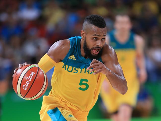 Australia's Patty Mills during the quarter-final. Picture: Alex Coppel.