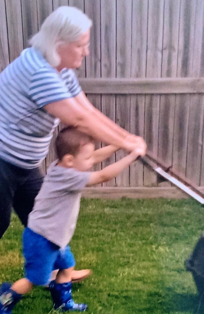 Karen Malcolm and her grandson Braxton. Picture: Contributed