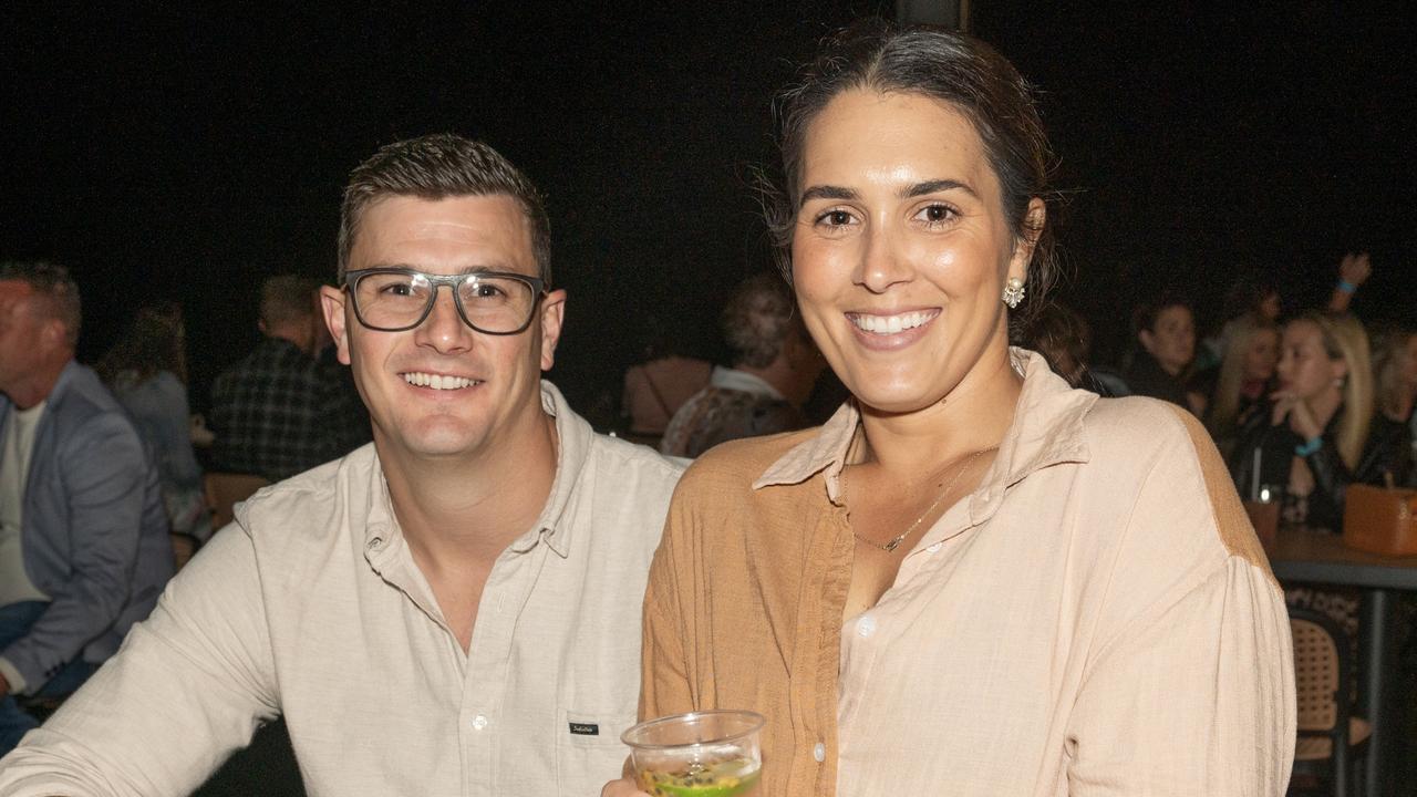 Liam Taylor and Dainy Taylor at 2023 Riverside Festival – official opening of Red Dog Riverfront Saturday July 1 2023. Picture: Michaela Harlow