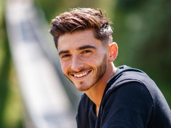 Adelaide United player Josh Cavallo pictured on October 30, 2021 in Adelaide. Cavallo has recently come out as gay, becoming the only current top-flight male professional footballer in the world to do so. Picture Matt Turner.