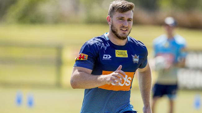 The Gold Coast Titans player, Jai Arrow, at pre-season training, Parkwood. Picture: Jerad Williams