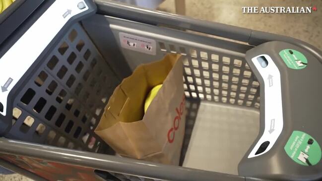 WATCH: Coles unveils new AI-powered shopping trolley