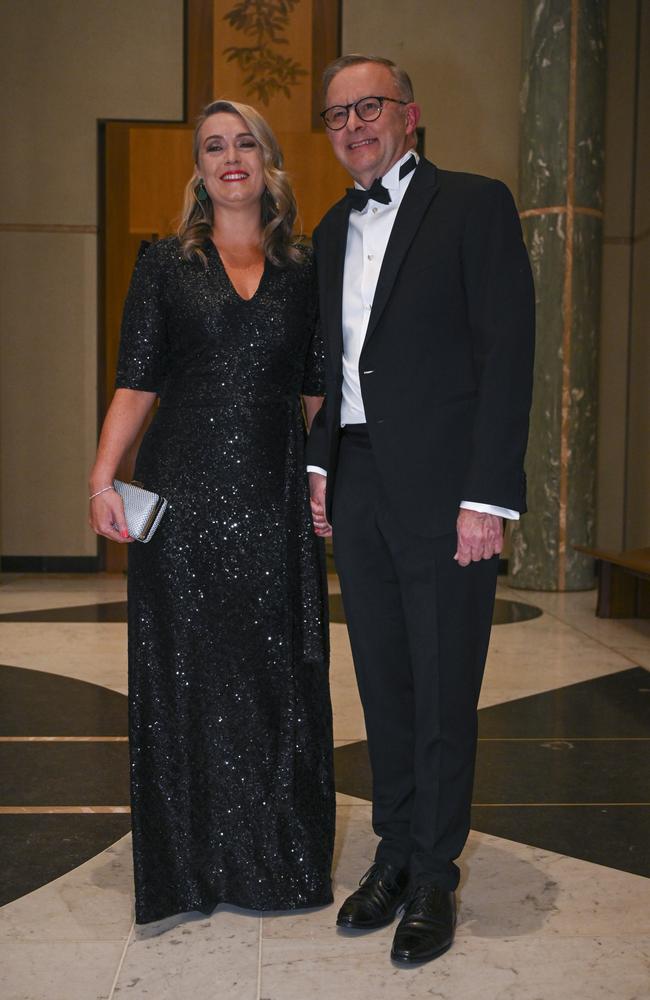 Anthony Albanese (with partner Jodie Haydon) is raking in $115,000 a year in rental income Picture: Darren Leigh Roberts. Picture: NCA NewsWire / Martin Ollman