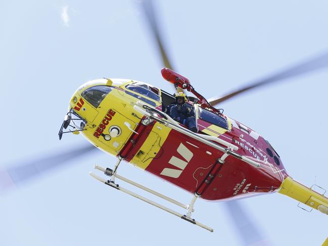 The Westpac  Lifesaver Rescue Helicopter landed at Bond University, visiting twenty-five children with disabilities who have been participating in a free four-day holiday camp run by student volunteers at Bond University. The children, aged between six and 13 come from Brisbane, the Gold Coast and the Sunshine Coast and have a jam-packed program including a theme park visit, movie night and talent show as well as sailing, swimming, dancing and arts and crafts. . Photo Jerad Williams