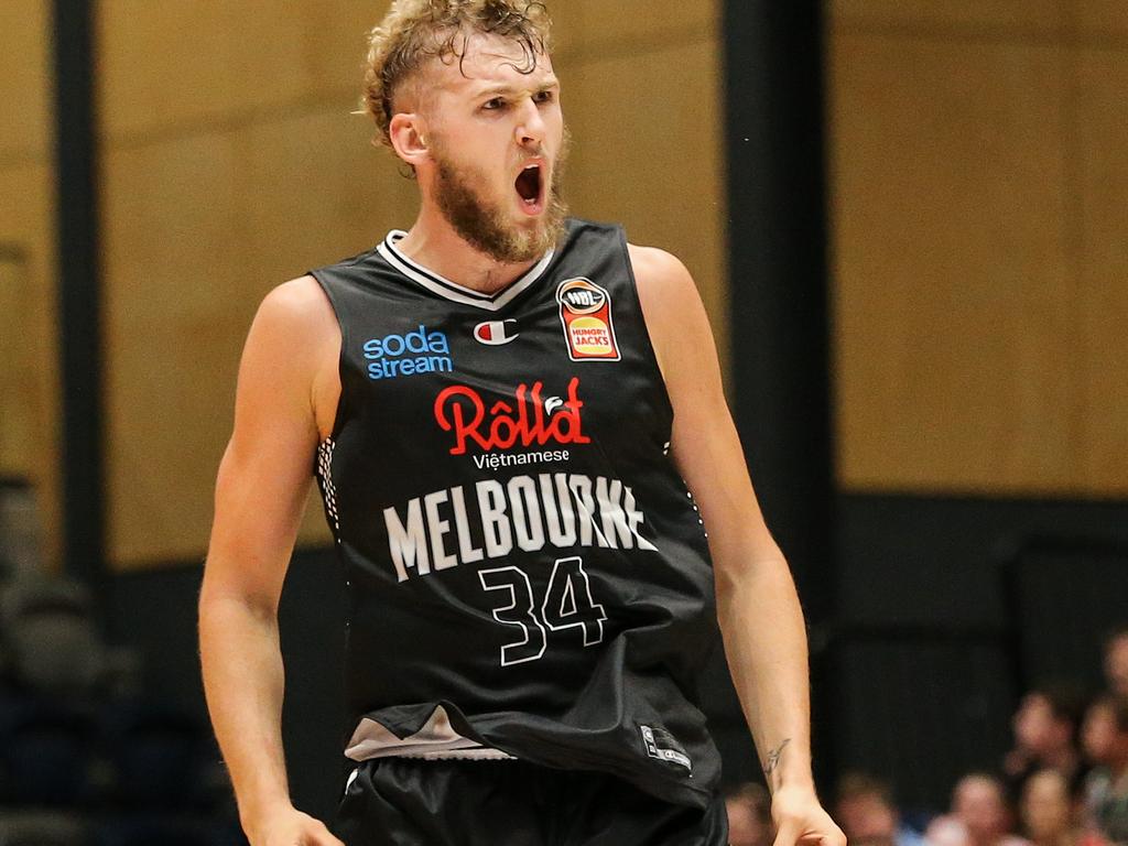 Melbourne United big man Jock Landale will be one of the stars on show when the NBL Cup tips off on February 20 in Melbourne for a month of hoops action. Picture: Martin Keep/Getty Images